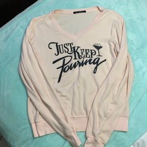 Wildfox small just keep pouring sweatshirt